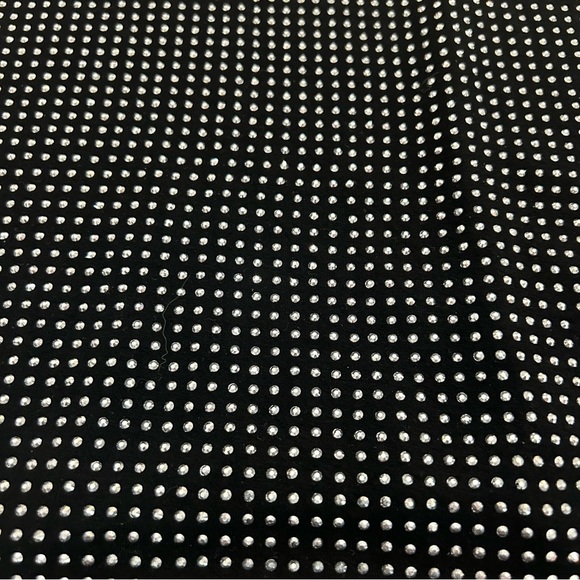 💎Black with silver rhinestone Women's soft jersey tee M - Picture 2 of 7